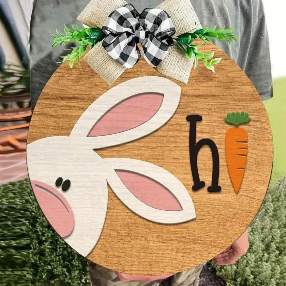 Easter "hi" Door Sign - Picture 3 of 3